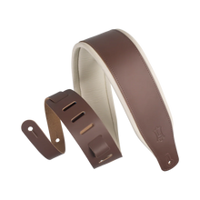 Levy's 3 Inch Top Grain Leather Guitar Strap - The Music Gallery