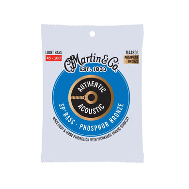 Martin Light Bass 45-100 Phosphor Bronze SP Bass Strings MA4800 - The Music Gallery