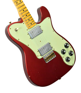Used 2022 Fender Custom Shop 1972 Telecaster Deluxe Journeyman Relic in Candy Apple Red R00263 - The Music Gallery