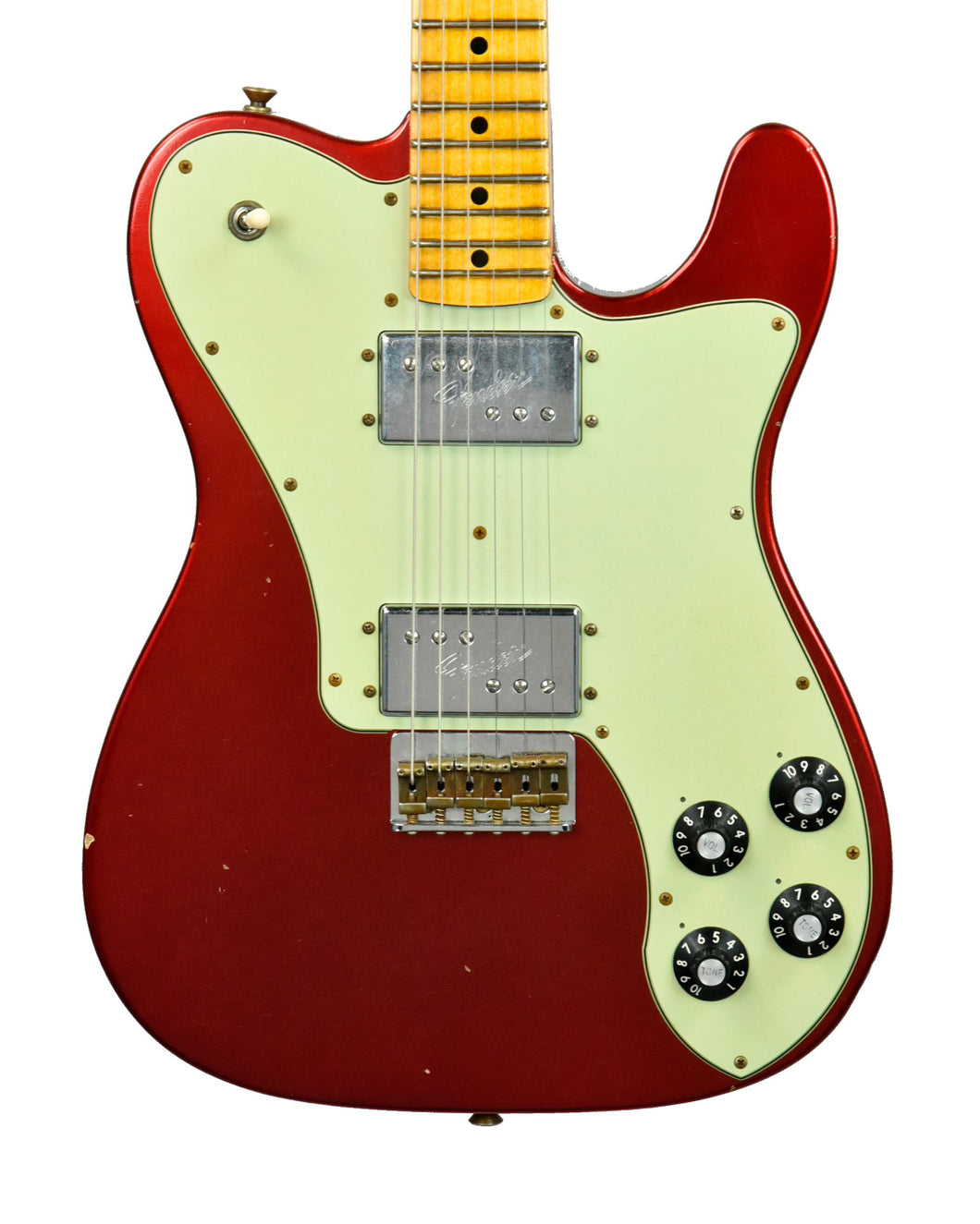 Used 2022 Fender Custom Shop 1972 Telecaster Deluxe Journeyman Relic in Candy Apple Red R00263 - The Music Gallery
