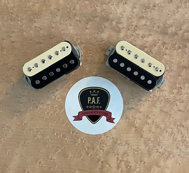 Pickups by Pete A Flynn, Zebra humbucker set #310 Brian Gilbert - The Music Gallery