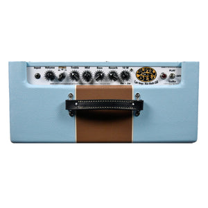 Carr Super Bee 1x12 Combo Amplifier in Sonic Blue and Brown 0444 - The Music Gallery