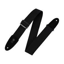 Levy's 2" Cotton and Suede Series Black Guitar Strap
