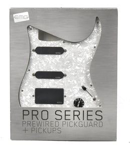 Used EMG KH20 Kirk Hammett Pro Series Prewired White Pearl Pickguard and Black Pickups EMG-KH20