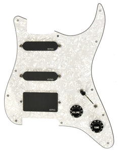Used EMG KH20 Kirk Hammett Pro Series Prewired White Pearl Pickguard and Black Pickups EMG-KH20