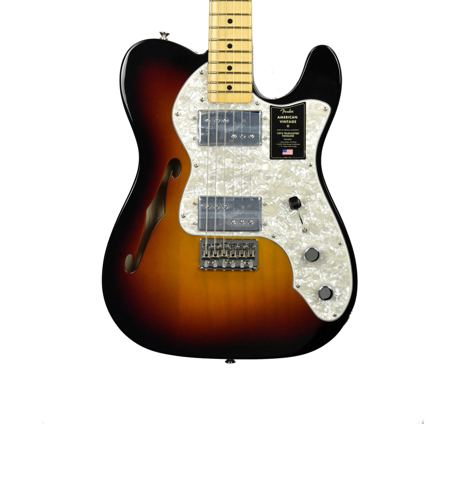 Fender American Vintage II 1972 Telecaster Thinline in 3