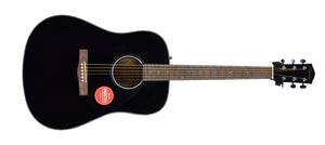 Fender CD-60 Dreadnought V3 Acoustic Guitar w/Case in Black IPS230803124 - The Music Gallery