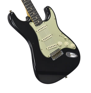 Fender Custom Shop 63 Stratocaster Journeyman Relic in Black R132753 - The Music Gallery