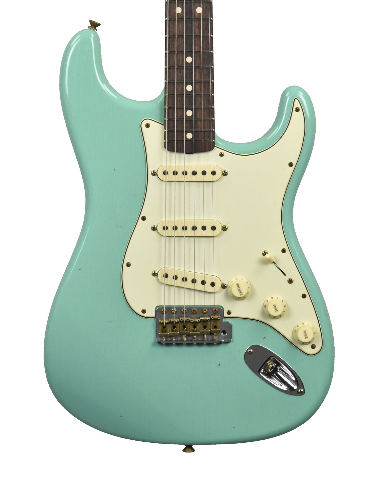 Fender Custom Shop 63 Stratocaster Journeyman Relic in Seafoam