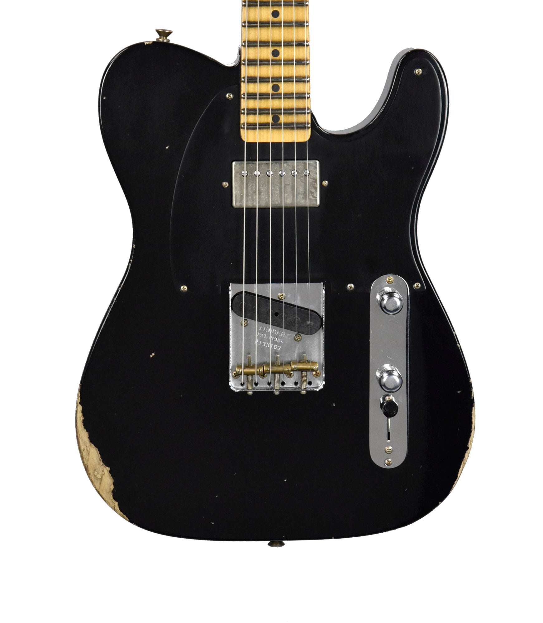 Fender Custom Shop 52 HS Telecaster Relic in Aged Black Fender Custom Shop 52 HS Telecaster Relic in Aged Black