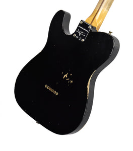 Fender Custom Shop 52 HS Telecaster Relic in Aged Black R135103 - The Music Gallery