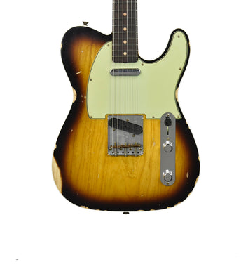 Fender Custom Shop 1960 Telecaster Custom in 2 Color Sunburst R130774 - The Music Gallery