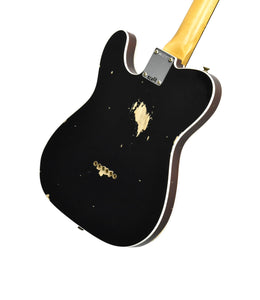 Fender Custom Shop 1960 Telecaster Custom Ash Relic in Black R124797 - The Music Gallery