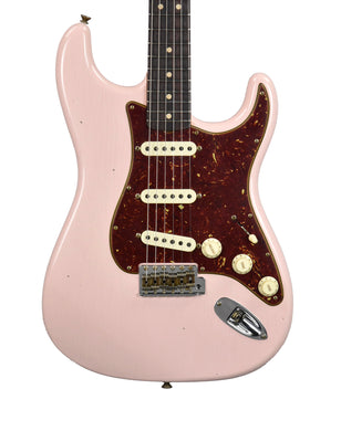 Fender Custom Shop 63 Stratocaster Journeyman Relic in Shell Pink R132881 - The Music Gallery