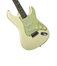 Fender Custom Shop 63 Stratocaster Journeyman Relic in Vintage White R129737 - The Music Gallery