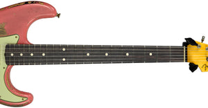 Fender Custom Shop 1962 Stratocaster Heavy Relic Masterbuilt By Greg Fessler in Faded Fiesta Red R129019 - The Music Gallery