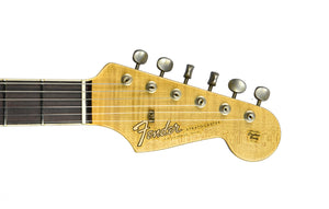 Fender Custom Shop Post Modern Stratocaster HSS Journeyman Relic in Aged Olympic White 15074 - The Music Gallery
