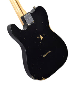 Fender Custom Shop Telecaster Custom Journeyman Relic in Black CZ572359 - The Music Gallery