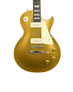 Gibson Custom Murphy Lab 1956 Les Paul Gold Top Standard Reissue Ultra Light Aged in Double Gold 63088 - The Music Gallery