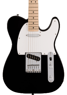 Squier Sonic Telecaster in Black ICSA25002042 - The Music Gallery