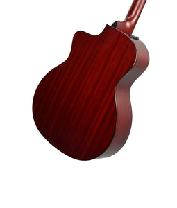 Taylor 224ce Deluxe Ltd. Acoustic-Electric Guitar in Trans Red 2204063365 - The Music Gallery