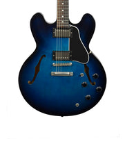 Used 2017 Gibson ES-335 Semi Hollow in Blue Burst w/OHSC 12297739 - The Music Gallery