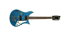 Used Duesenberg Double Cat Electric Guitar in Catalina Blue 211819 - The Music Gallery