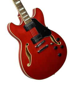 Used 2018 Ibanez AS73 Semi-Hollow Guitar in Transparent Cherry PW18070519 - The Music Gallery