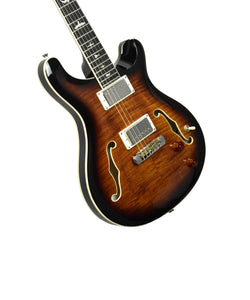 Used PRS SE Hollowbody II Electric Guitar in Black Gold Burst CTCF14003 - The Music Gallery