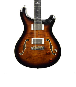 Used PRS SE Hollowbody II Electric Guitar in Black Gold Burst CTCF14003 - The Music Gallery