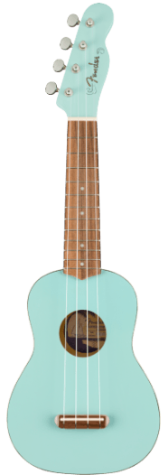Fender Venice Soprano Ukulele in Daphne Blue CYN2152916 - The Music Gallery