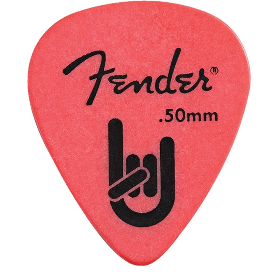 Fender® 351 Shape Rock-On! Touring Picks - Thin Red 12-pack - The Music Gallery