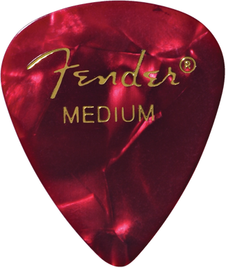 Fender Picks (12PK) Med - Red Moto - The Music Gallery