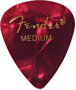 Fender Picks (12PK) Med - Red Moto - The Music Gallery
