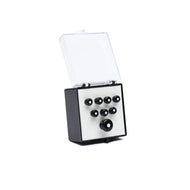 Martin Bridge & Endpin Set in Black/White - The Music Gallery