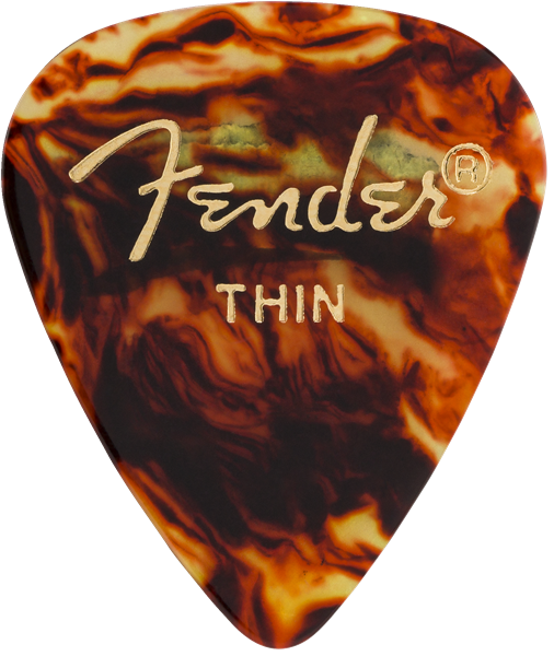 Fender Picks (12PK) Thin - Classic Shell - The Music Gallery