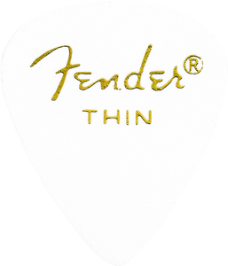 Fender Picks (12PK) Thin - White - The Music Gallery