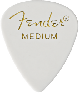 Fender Picks (12PK) Med - White - The Music Gallery
