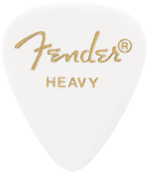Fender Picks (12PK) Heavy - White - The Music Gallery