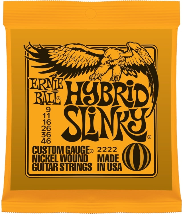 Ernie Ball 2222 Hybrid Slinky Nickel Wound Electric Strings– The