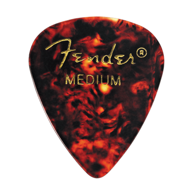 Fender® 351 Shape Classic Celluloid Picks - Medium Tortoise Shell 12-pack - The Music Gallery