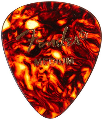 Fender® 551 Shape Classic Celluloid Picks - Medium Tortoise Shell 12-pack - The Music Gallery