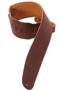 Levy's 3.5" Padded Garment Leather Bass Strap - The Music Gallery