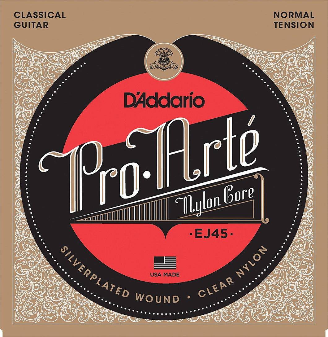 D'Addario Pro-Arté Nylon Gore EJ45 Normal Tension Classical Guitar Strings - The Music Gallery