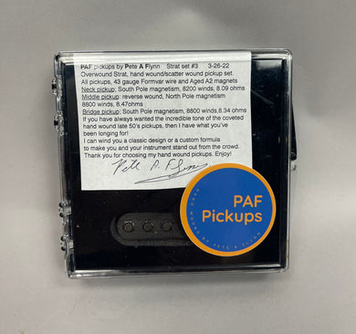 PAF Pickups by Pete A Flynn - Overwound Strat Set No 3 - The Music Gallery