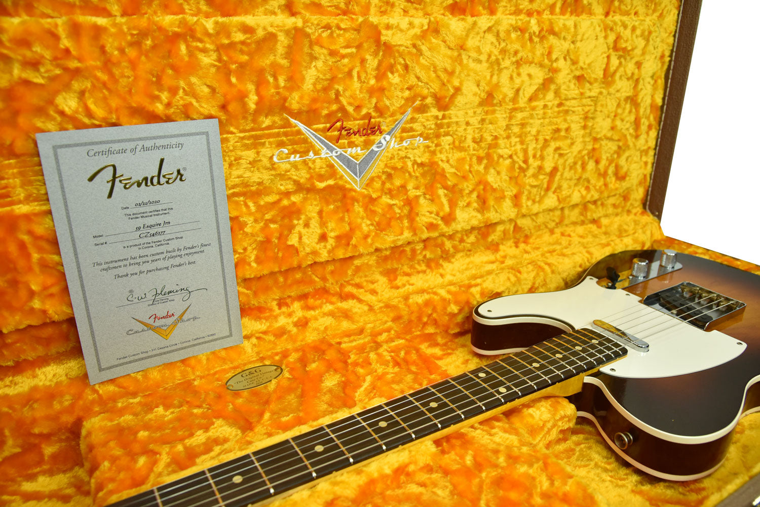 Fender Custom Shop 1959 Telecaster Custom NOS Guitar, Chocolate 3