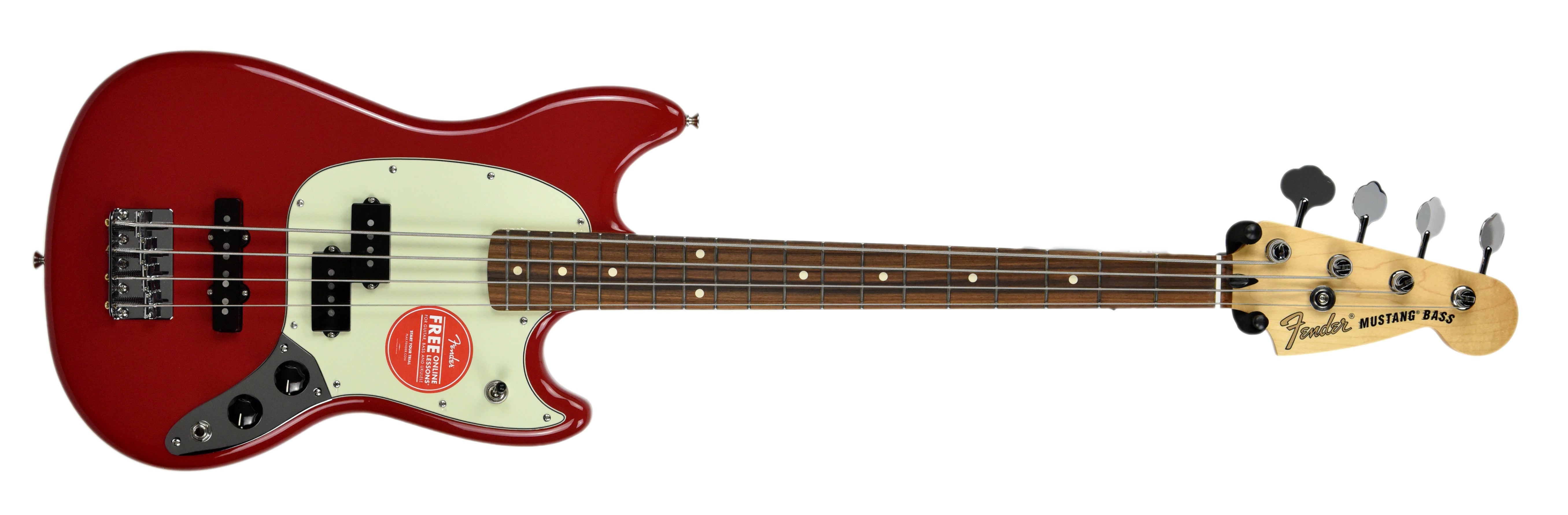 Fender Mustang Bass PJ in Torino Red MX18199428 | The Music Gallery