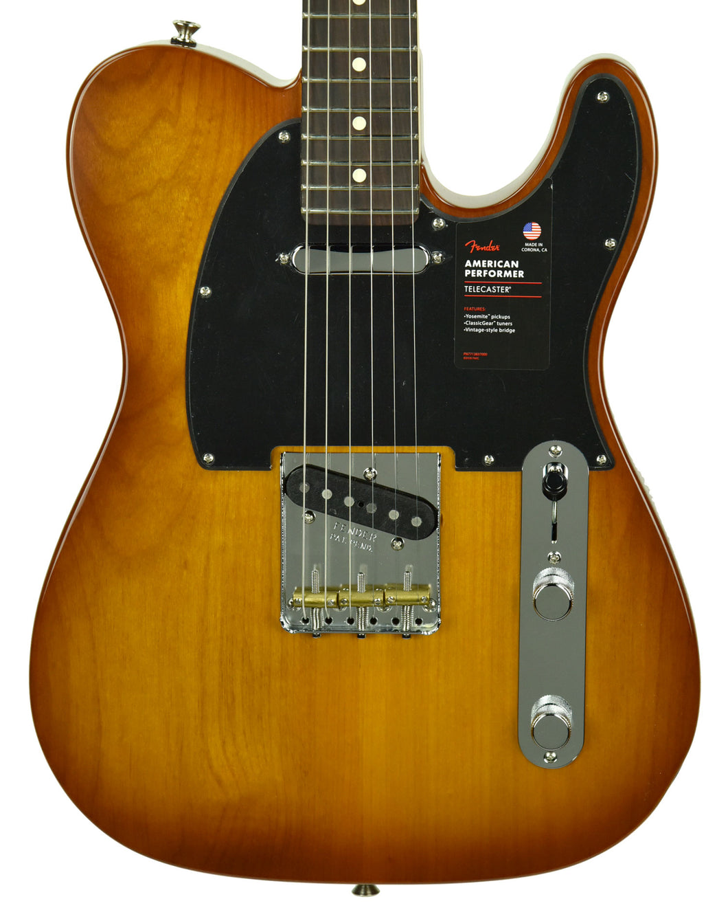 Fender American Performer Telecaster in Honeyburst US19083343 - The Music Gallery