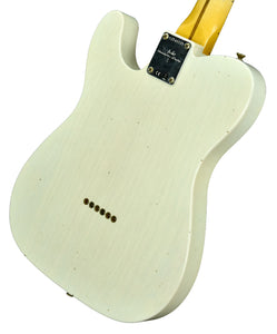 Fender Custom Shop NAMM Special 55 Telecaster Journeyman Relic Aged White Blonde CZ546575 - The Music Gallery