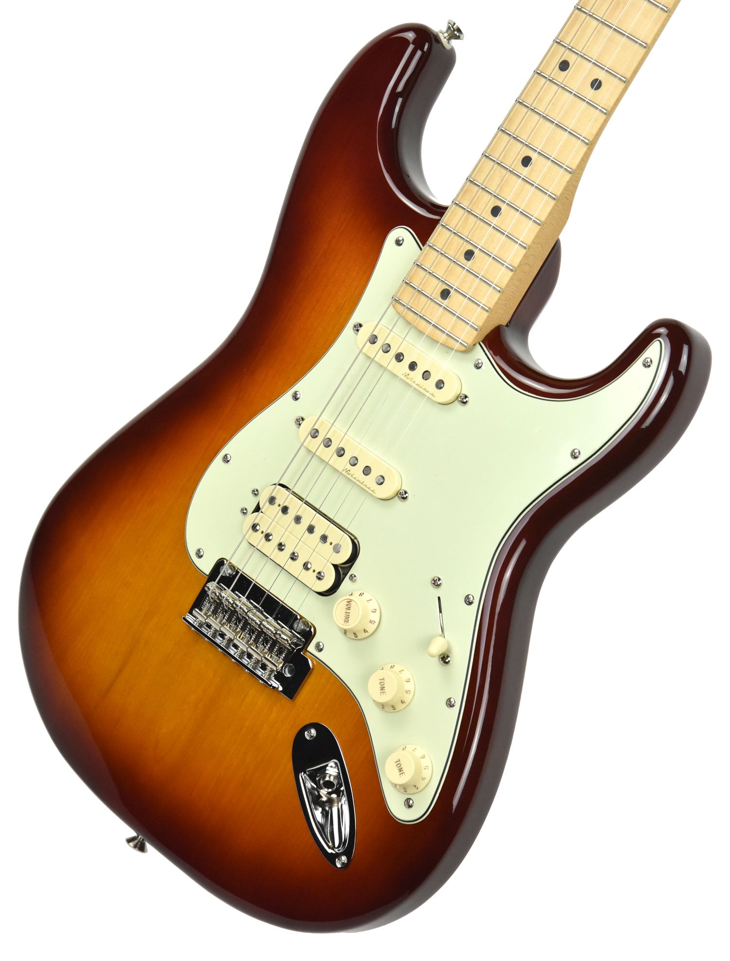 Fender Deluxe Series Stratocaster HSS in Tobacco Burst MX18212446